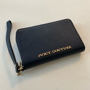 Juicy Couture Dark Blue Wristlet Wallet